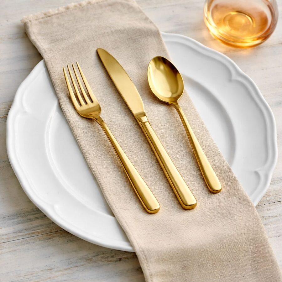 Gold Flatware