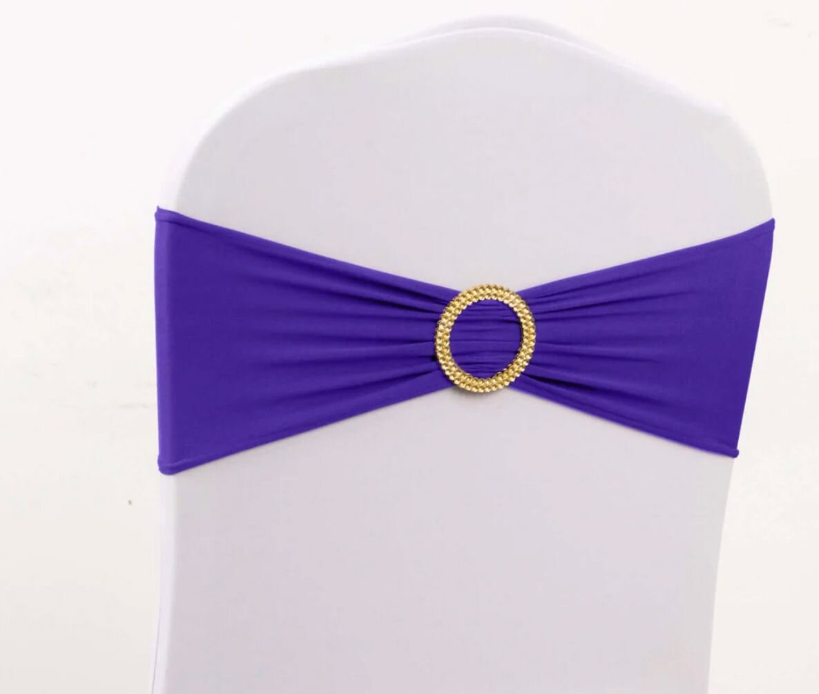 Chair Bands (Spandex, includes flower)