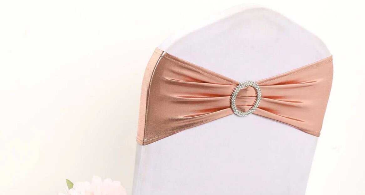 Chair Bands (Spandex, includes flower)