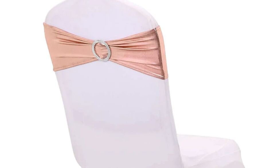 Chair Bands (Spandex, includes flower)